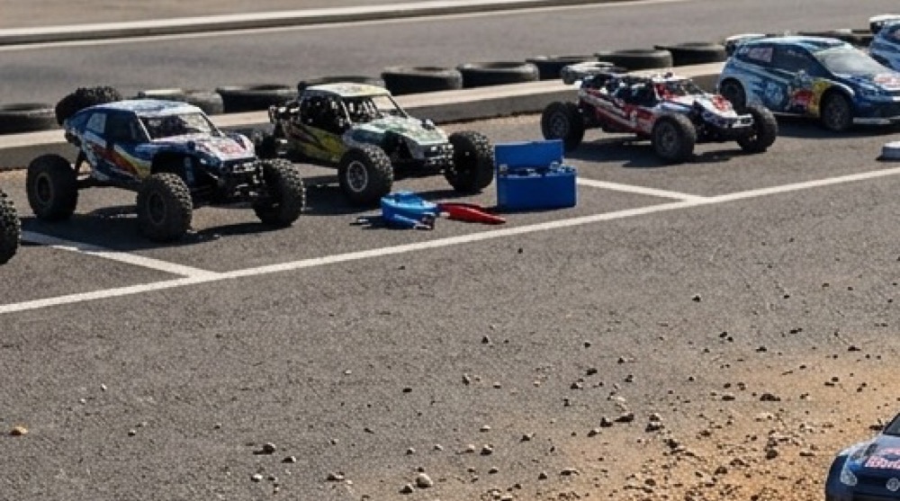 MJX 1:16-Serie am Streckenrand — Buggys und Truggys der Familie