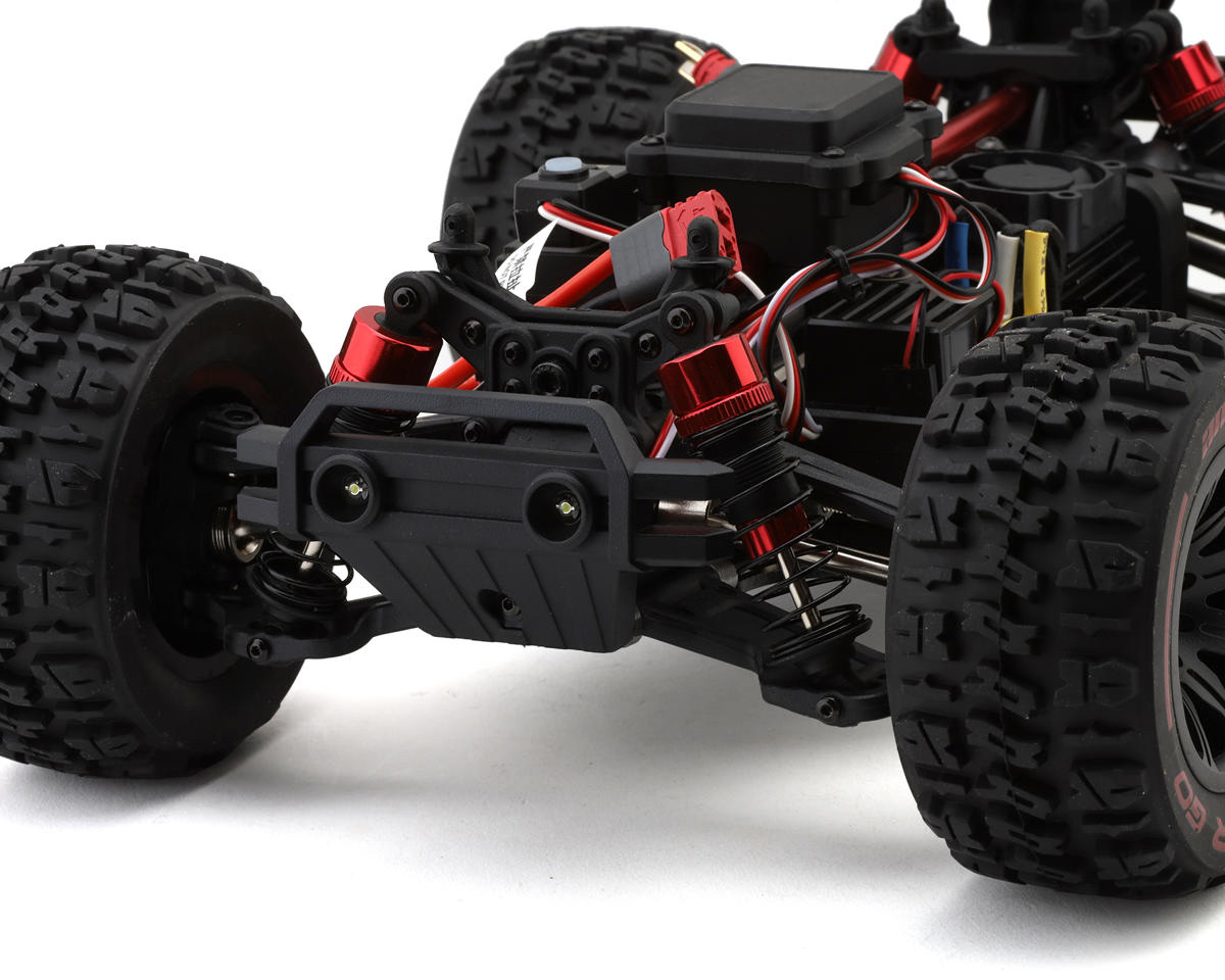 MJX 14210 — Frontpartie mit Dämpferbrücke und Rammer im Detail