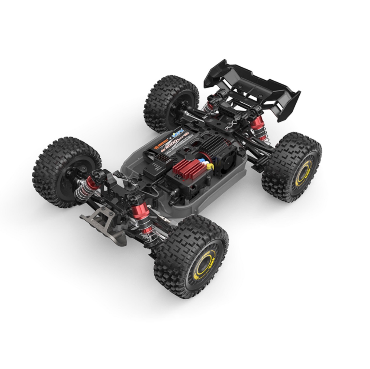 MJX 16213 - Chassis mit CVD-Wellen und Alu-Öldruckdämpfern
